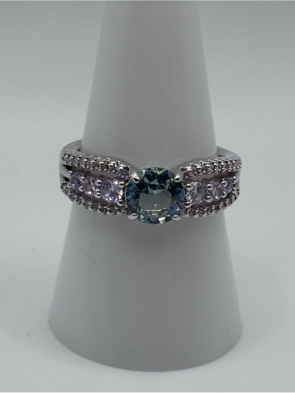 RBP lab created mint green topaz Ring size 8